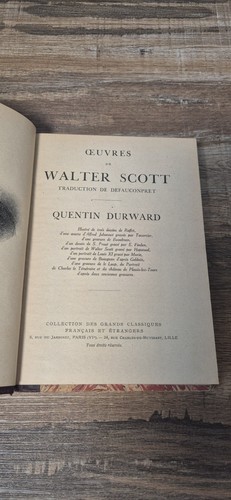Livre oeuvres walter scott - livre,