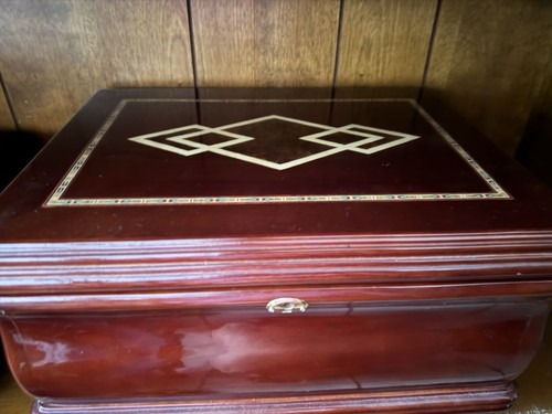 Atl wood cigar humidor box - humidor,