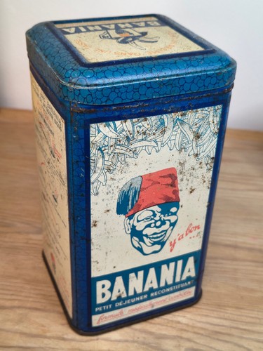 Boîte lithographiée banania - boîte,