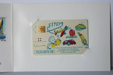 Télécarte privée/publique En91a FITEM91 GEM 50U 1991 Luxe avec encart