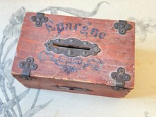Ancienne Tirelire " épargne " en bois - 1940 - Collection - Boite