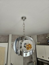 lustre en metal des annees 70 Art italien du milieu du siècle en verre de Murano