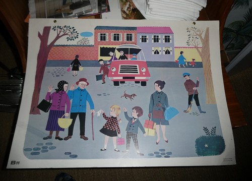 Ancienne affiche scolaire - ancienne,
