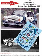 Decals ref 0759 - 1/43,