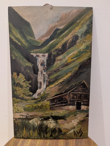 Tableau peinture sur panneau - sur,