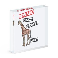 Attention Femme Girafe Folle