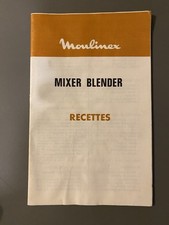 Livre livret mixer blender