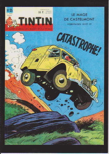 Citroen 2cv tintin - 2cv, mage