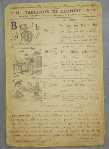 Tableau lecture double - tableau,