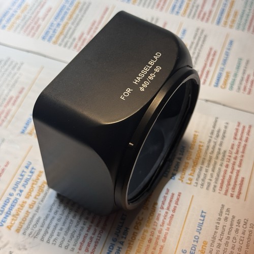 Lens hood for - , hasselblad