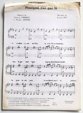 Partition vintage sheet music