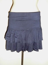 MINI VINTAGE JUPE LOLA & LIZA BLEU MARINE VOLANT LARGE BANDE ELASTIQUE T:M