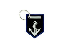 Porte cle cles clef brode patch ecusson morale blason ancre marine maritime
