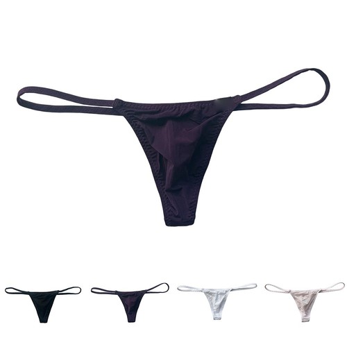 String homme soie - glacée, sous