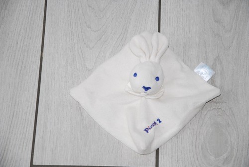 Doudou plat carré lapin - ,