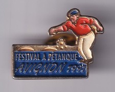 RARE PINS PIN'S .. SPORT PETANQUE JEUX DE BOULES FESTIVAL 1991 AVIGNON 84 ~GB