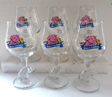 Lot 6 verres à bière 25 cl 