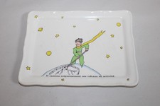 Porte cartes en faïence de Gien décor le petit prince 1996, dim. 17.7x13.3 cm