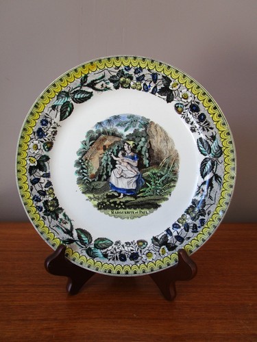 Assiette parlante ancienne - assiette,