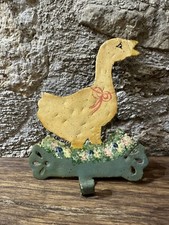 Vintage Des Années 80   Porte Torchon Campagne -Ferme - métal -Ancien- Oie