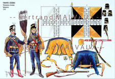 RIGO (ALBERT RIGONDAUD) : LE PLUMET PLANCHE AR44 : TROUPE LEGERES VOLONTAIRE BRE