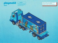 Playmobil instructions de montage 4447 camion porte-conteneurs