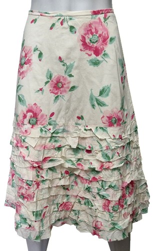 Jupe fleurie blanche lovely - jupe,