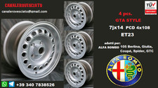 4 jantes alliage Alfa Romeo Giulia GTA 7x14 4x108 14 pouces jantes felgen jantes