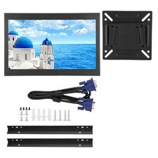 EU Plug 13.3in Full HD 16:9 Widescreen All Metal Embedded Industrial Monitor NEW