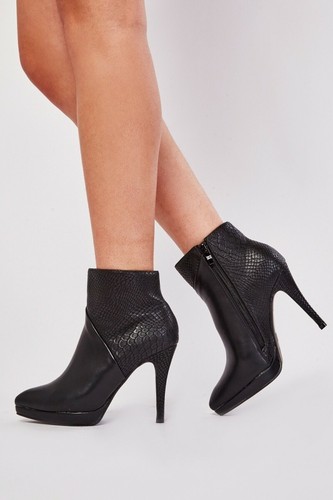 Bottines talons simili - bottines, en
