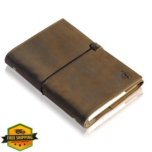 Wanderings leather binder - wanderings,