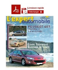 Peugeot 407 RTA revue technique de réparation 1.6 et 2.0 HDi
