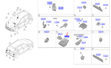 Cache caméra de vue avant