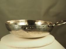 TASTEVIN ANCIEN ARGENT MASSIF ANTIQUE SILVER WINE TASTER FLANDROIS TULLE CORREZE