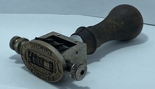 Très Rare tampon cachet Banque à système amovibles fin XIX ème