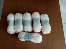Lot de 6 pelotes phil wavy de phildar neuves 50g ecru