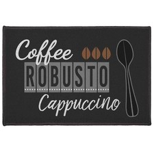 Tapis de Cuisine Imprimé "Cappuccino" 40x60cm Marron