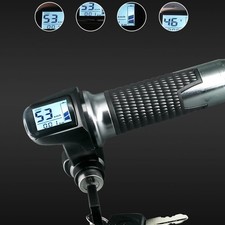 E-Bike Twistthrottle 36-72V Trottinette Électrique Vélo Grip Guidon LED Display