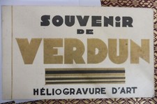 Carnet complet ancien de 20 CPA Souvenir de Verdun années 1920 Guerre 1914-1918