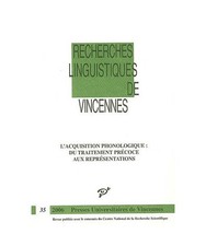 ACQUISITION PHONOLOGIQUE : DU