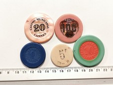 LOT 5 JETONS CASINO REF26062J