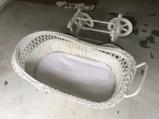 berceau bébé En Osier Blanc