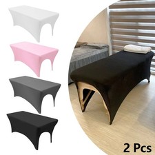2Pcs Spa Bed Salon Table Cover