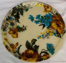 Plateau Vintage En Fibre De Verre Décor Floral