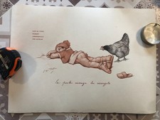 RARE ancien menu restaurant Le Fouquets champs-Elysées Paris novembre 1939