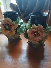 2 Vases Barbotine