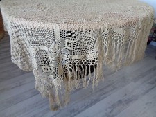 ancienne nappe brodée ou
