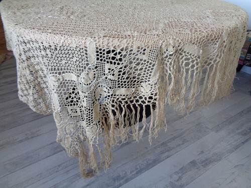 Ancienne nappe brodée - nappe,