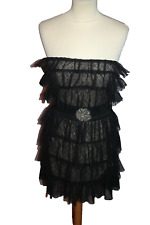 ROBE BUSTIER DENTELLE FEMME  °°°  SANDRO  °°°  TAILLE 1 . PARFAIT ETAT