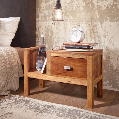 Finebuy table chevet bois - table,